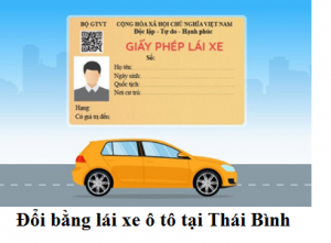 Đổi bằng lái xe ô tô tại Thái Bình